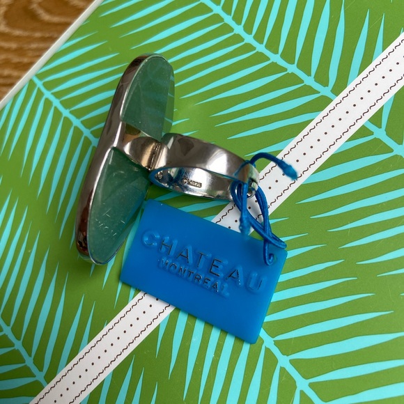 Aventurine Quartz Crystal Statement Ring - Picture 4 of 9